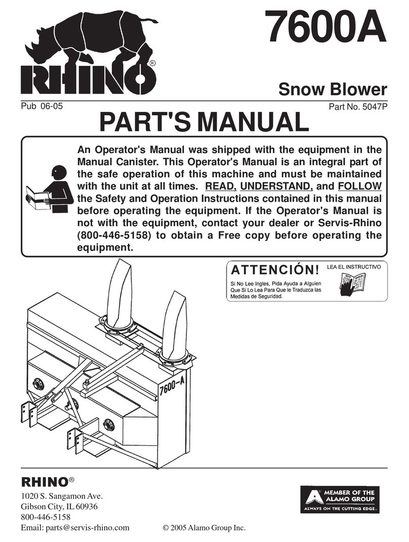 RHINO 7600A parts manual