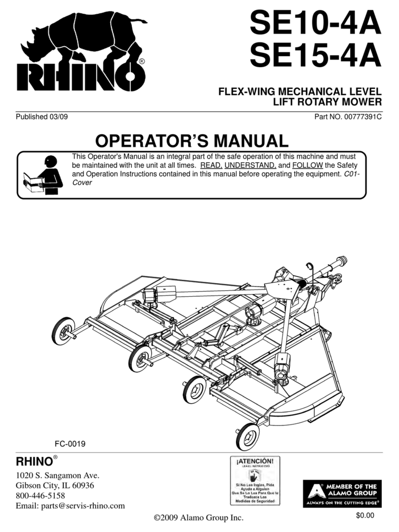 RHINO SE10-4A Operator's manual