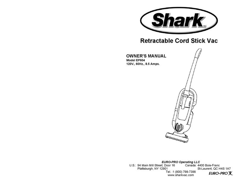 Shark EP604 owner's manual