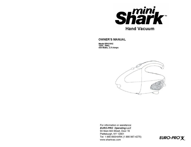 Shark EP031KC owner's manual Shark EP031KC owner's manual