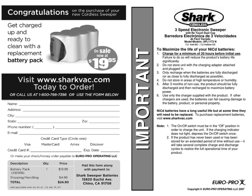 Shark APL1172 N User manual