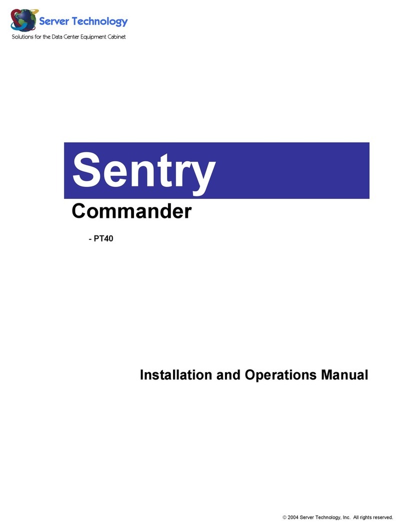 Server Technology Sentry Commander PT40 User manual