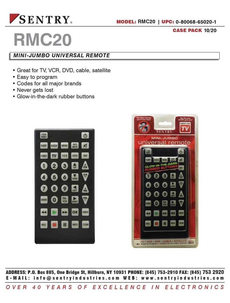 Sentry 0-80068-65020-1 User manual
