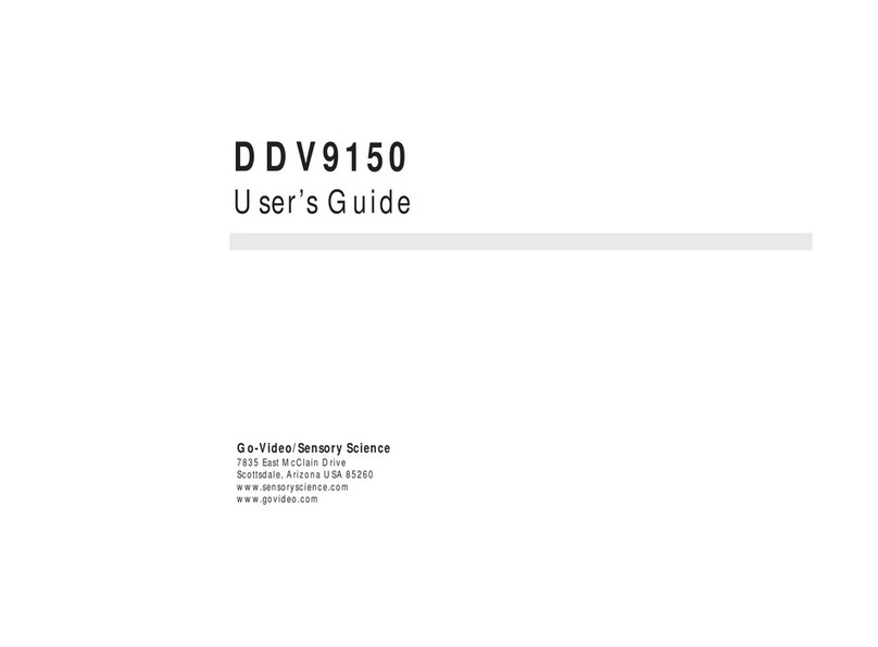 Sensory Science DDV9150 User manual