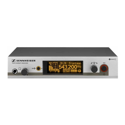 Sennheiser Rack-mount EM 300 G3 User manual Sennheiser Rack-mount EM 300 G3 User manual