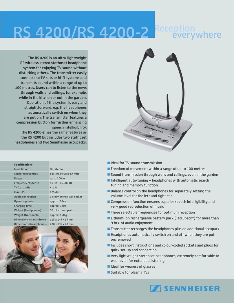 Sennheiser Quickguide RS 4200 specification