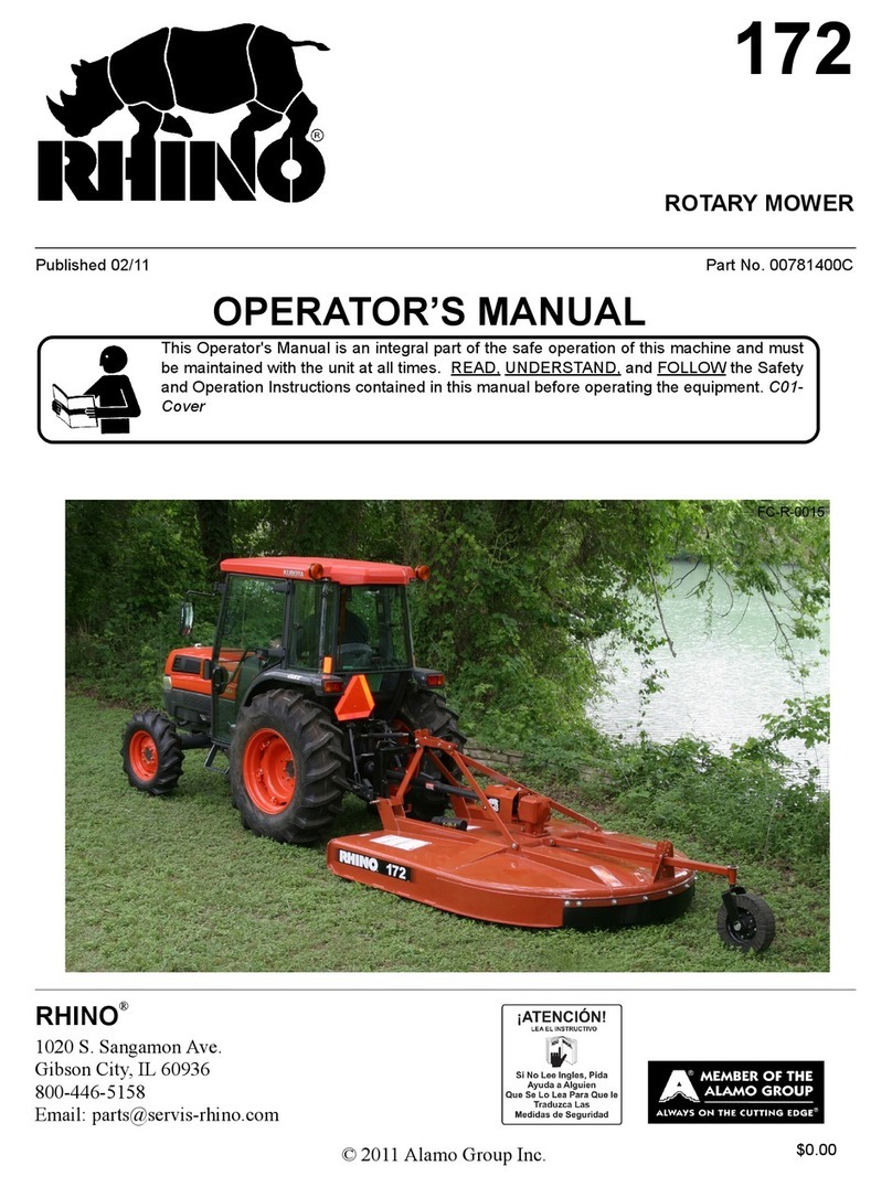 RHINO 00781400C Operator's manual