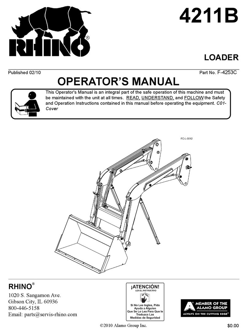 RHINO 4211B Operator's manual