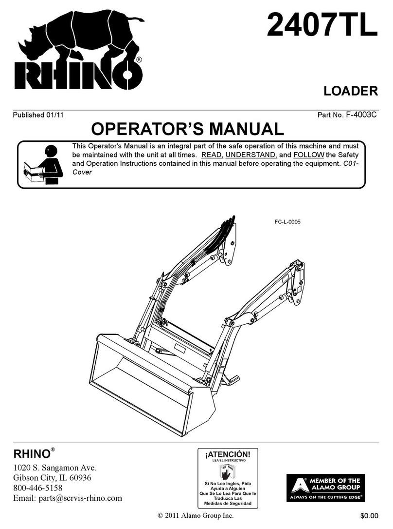 RHINO 2407TL Operator's manual