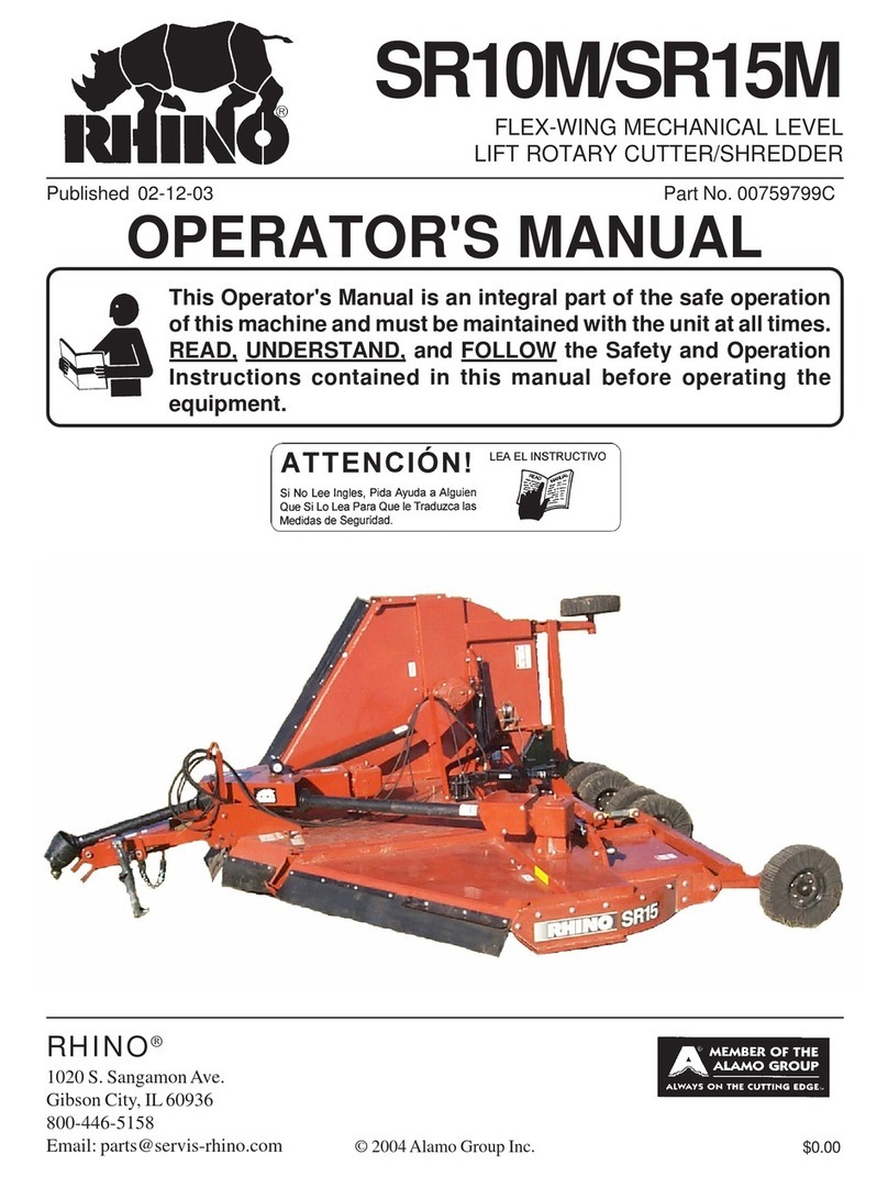 RHINO SR15M Operator's manual