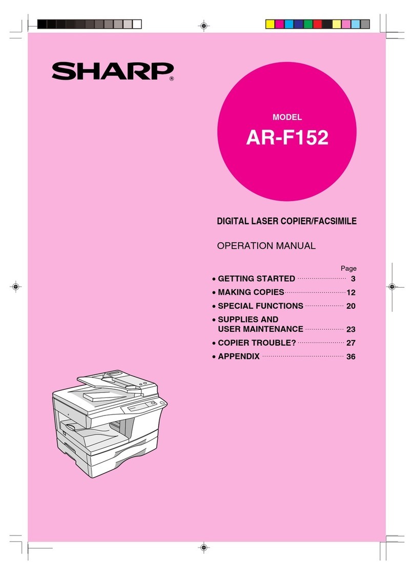 Sharp AR-F152 User manual