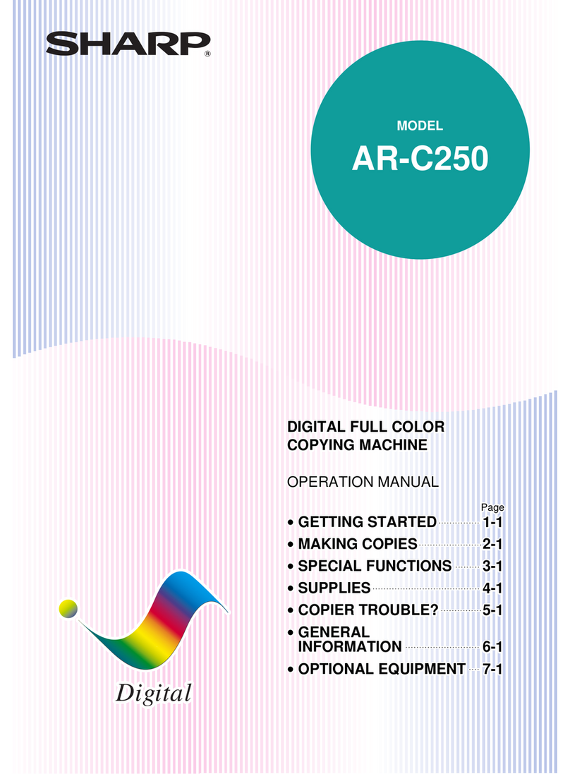 Sharp AR-C250 Operation manual