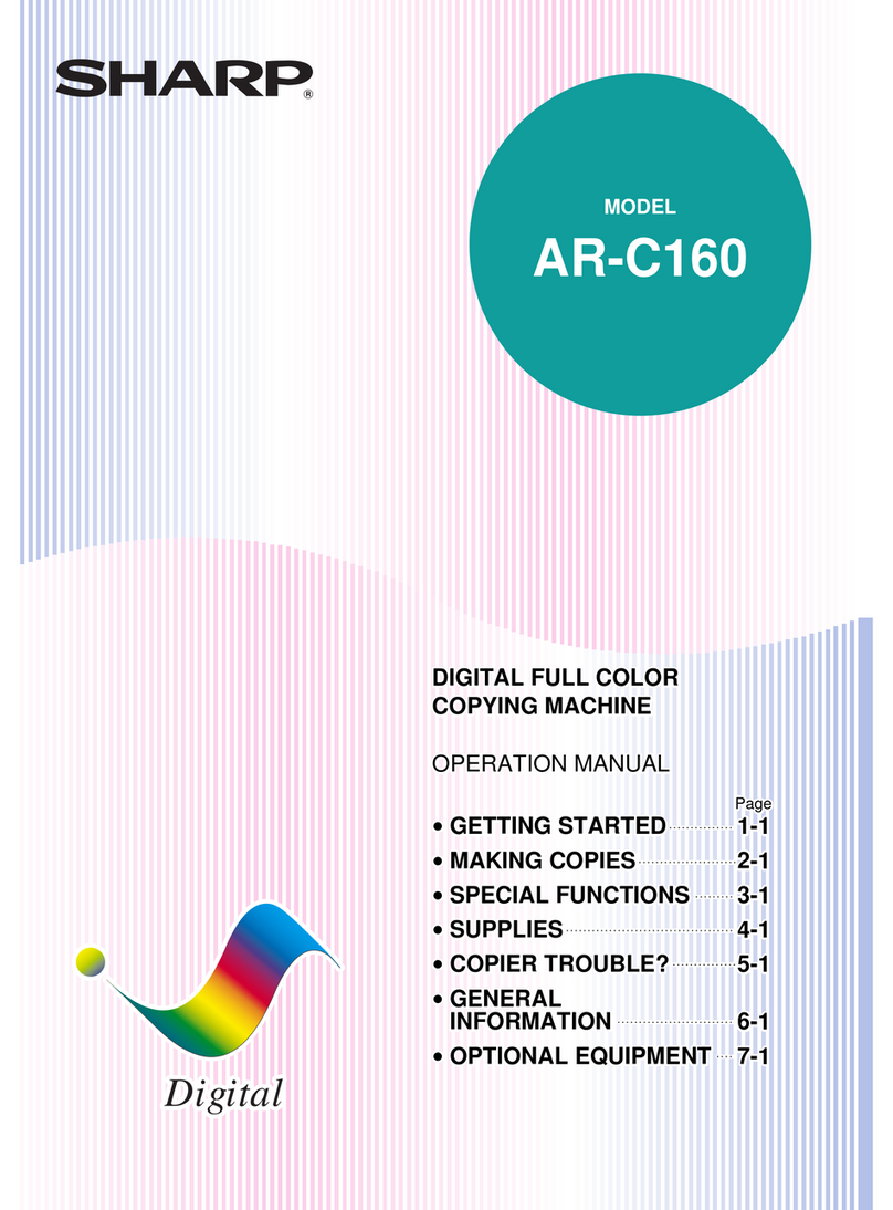 Sharp AR-C160 Operation manual