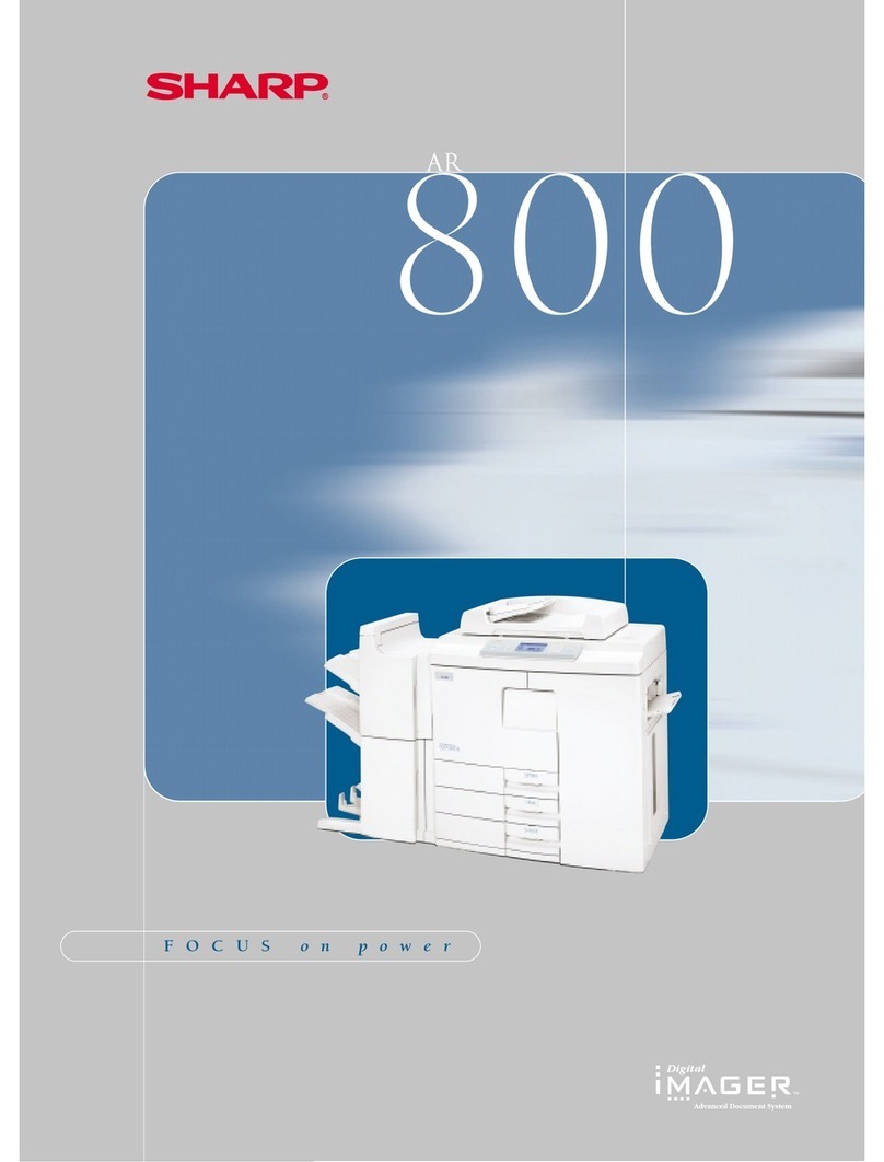 Sharp AR-800 imager User manual