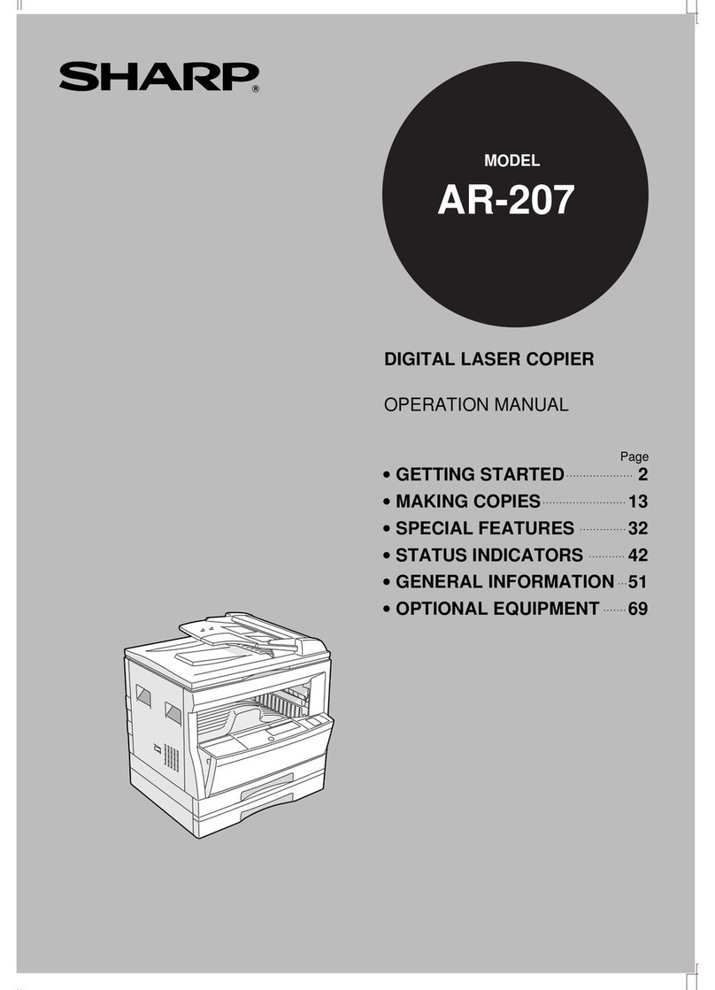 Sharp AR-207 User manual