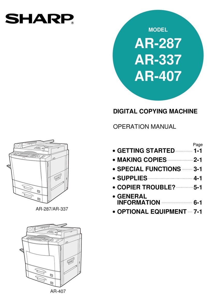 Sharp AR-287 User manual Sharp AR-287 User manual