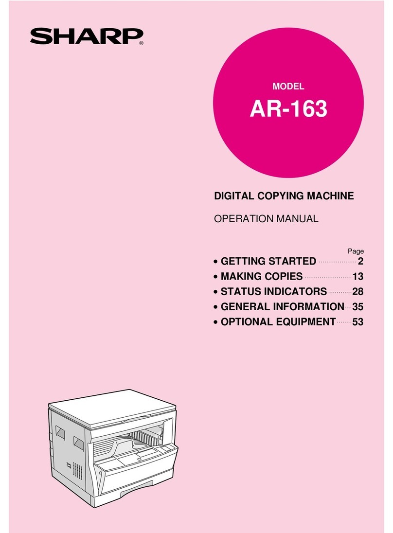 Sharp AR-162 User manual Sharp AR-162 User manual