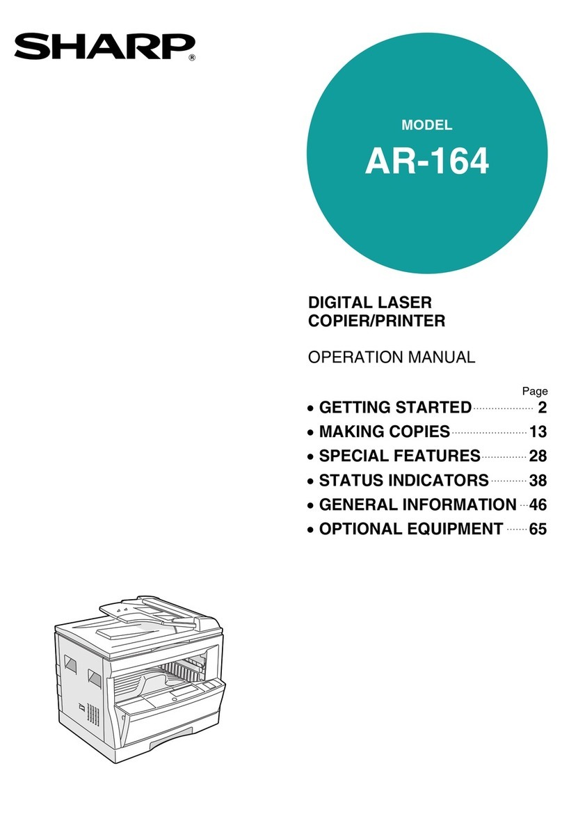 Sharp AR-164 User manual Sharp AR-164 User manual