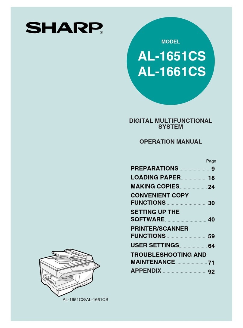 Sharp AL-1651CS User manual