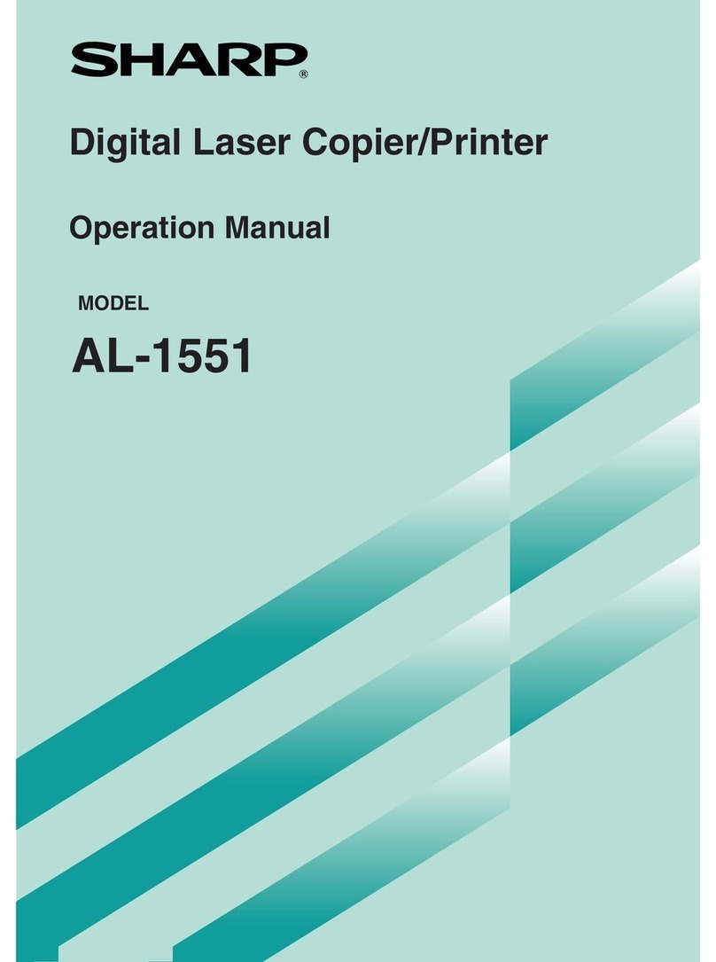 Sharp AL-1551 User manual Sharp AL-1551 User manual