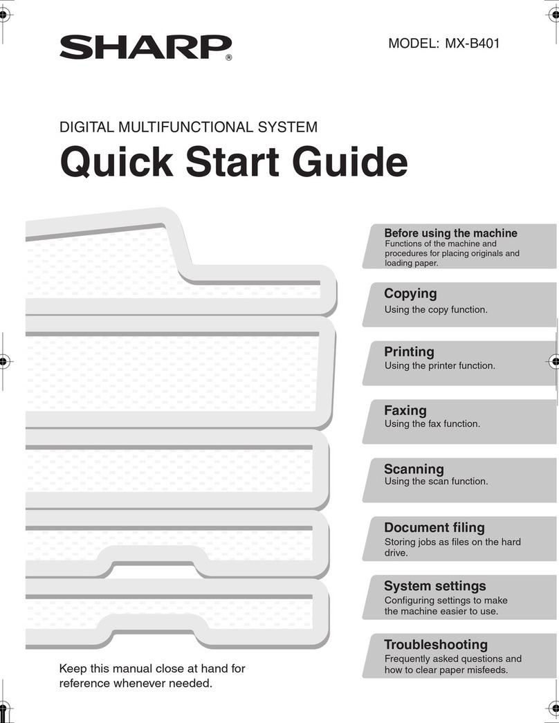Sharp MX-B401 User manual