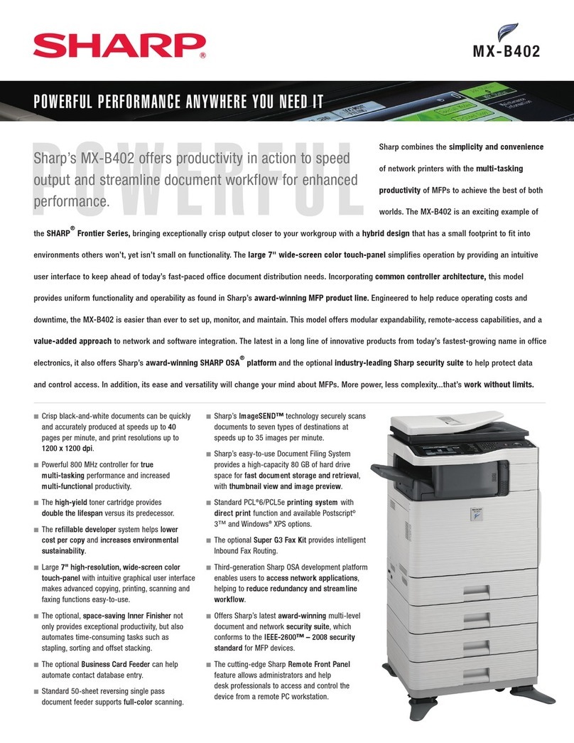 Sharp MX-B402 User manual