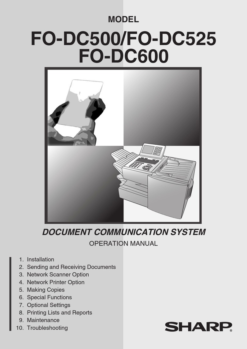 Sharp FO-DC525 User manual