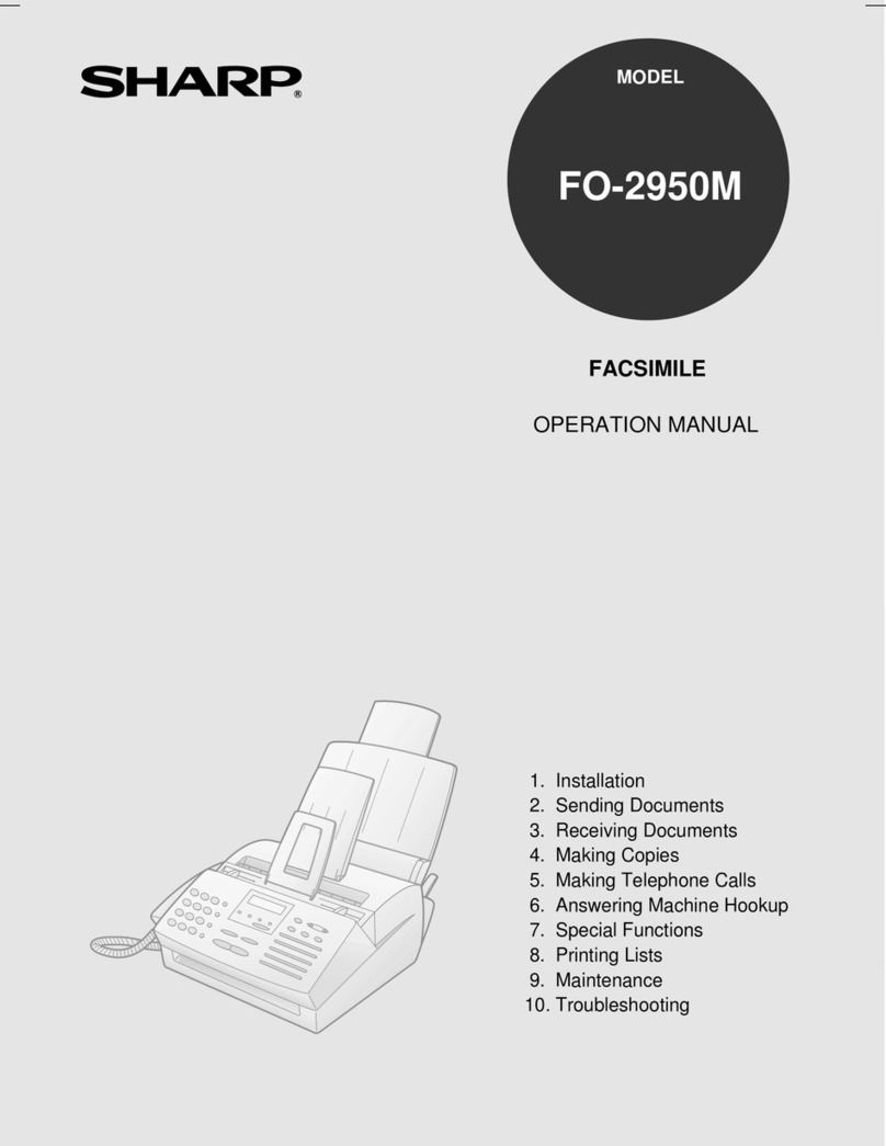 Sharp FO-2950M - B/W Laser - All-in-One User manual