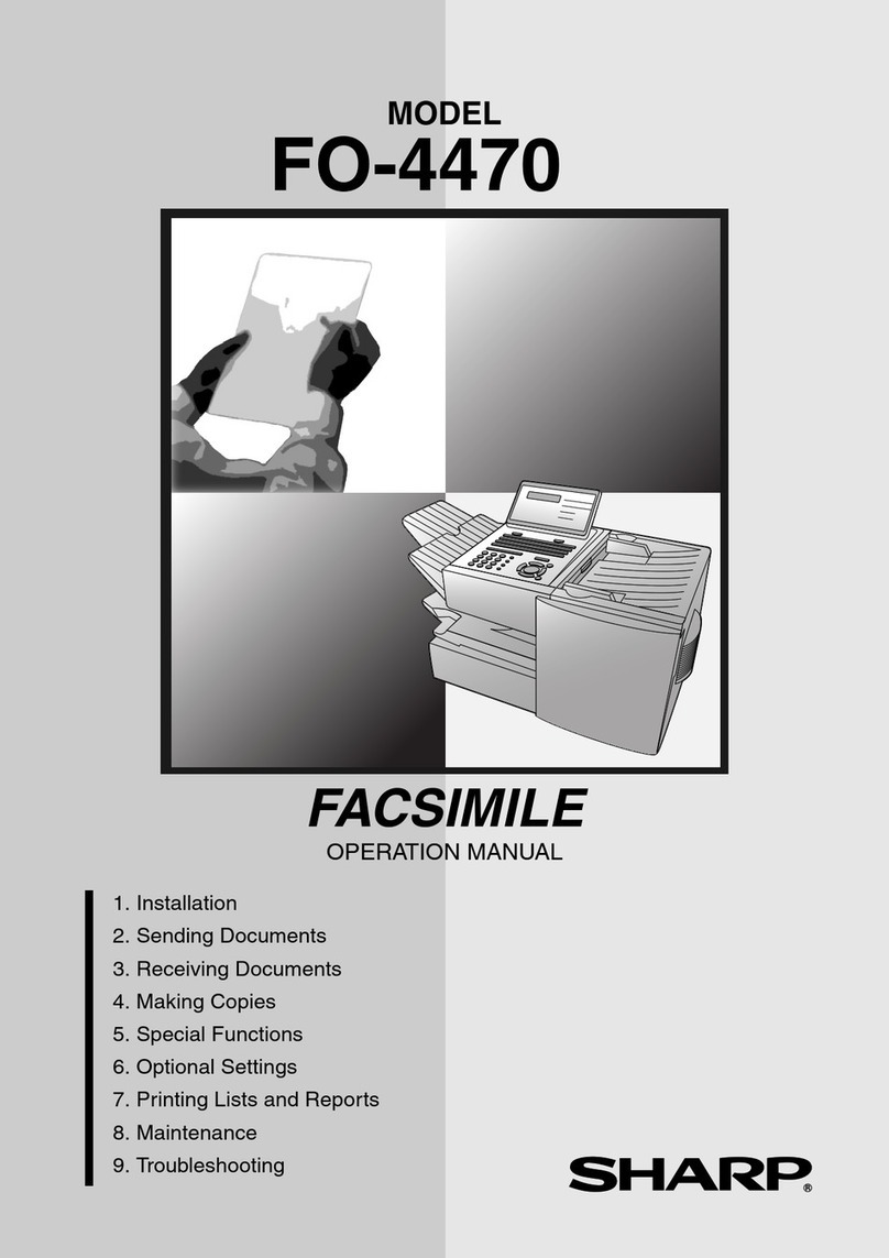Sharp FO-4470 User manual Sharp FO-4470 User manual