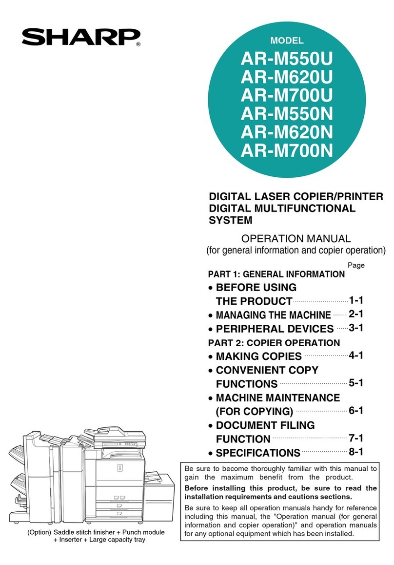 Sharp AR-M550N User manual