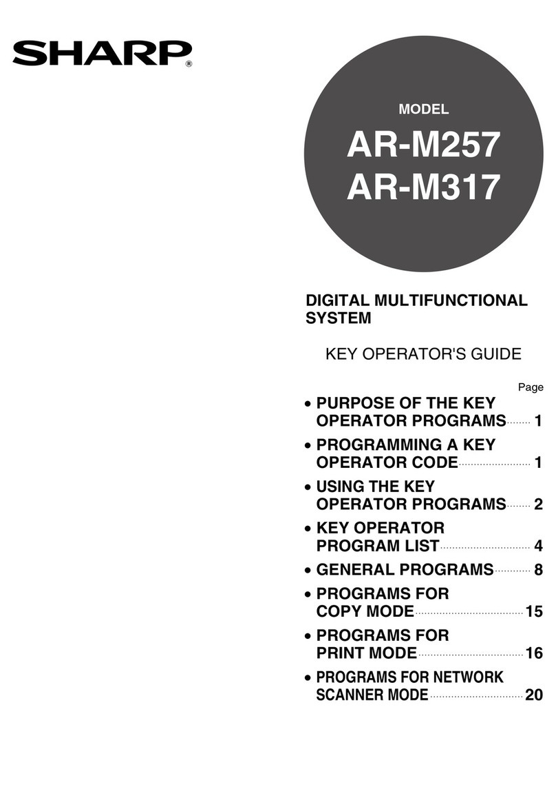 Sharp AR-M257 - Digital Imager B/W Laser User manual