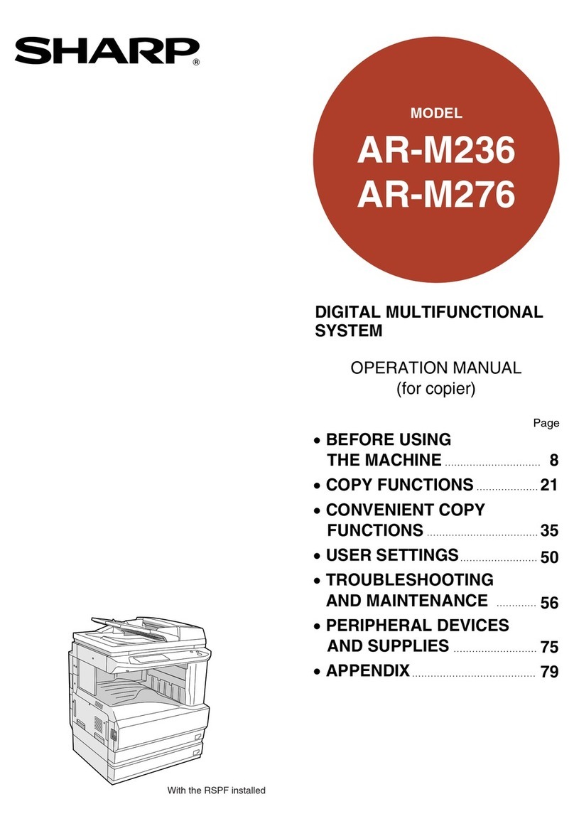 Sharp AR-M236 User manual Sharp AR-M236 User manual