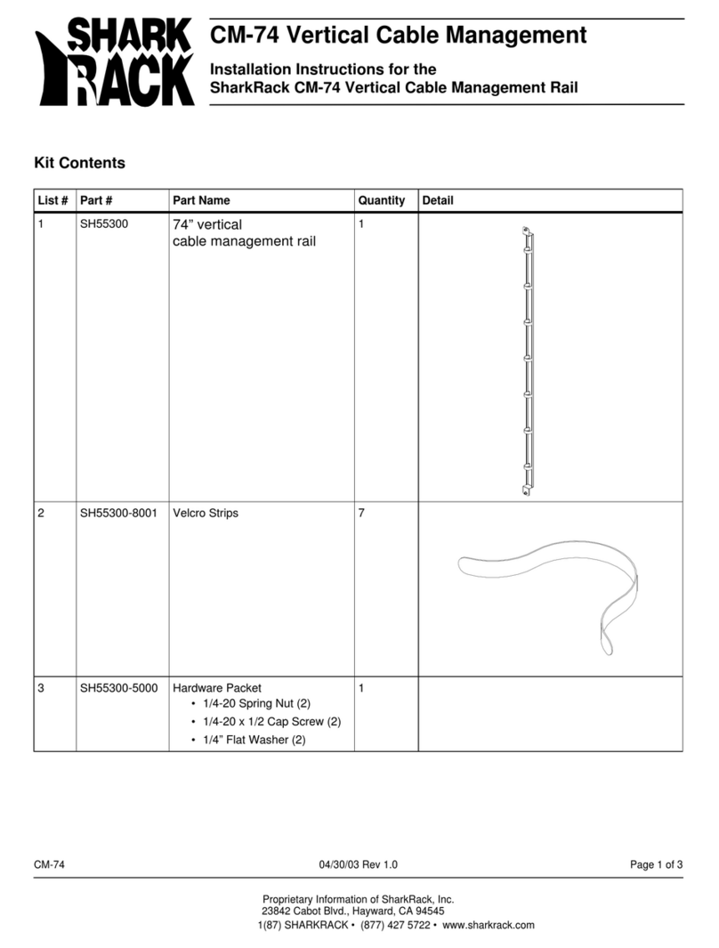SharkRack CM-74 installation instructions