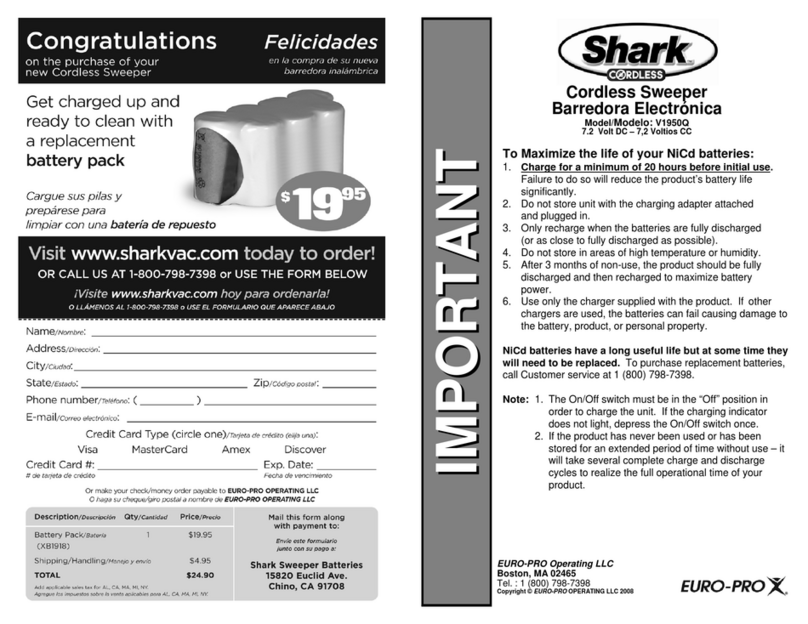 Shark V1950Q User manual Shark V1950Q User manual