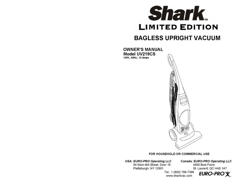 Shark UV219CS User manual