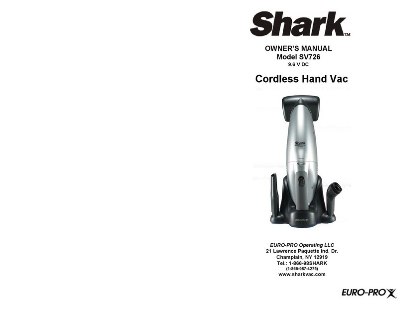Shark SV726 User manual