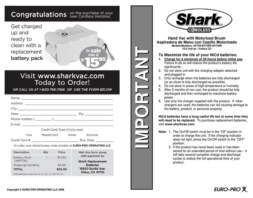 Shark SV736N user manual