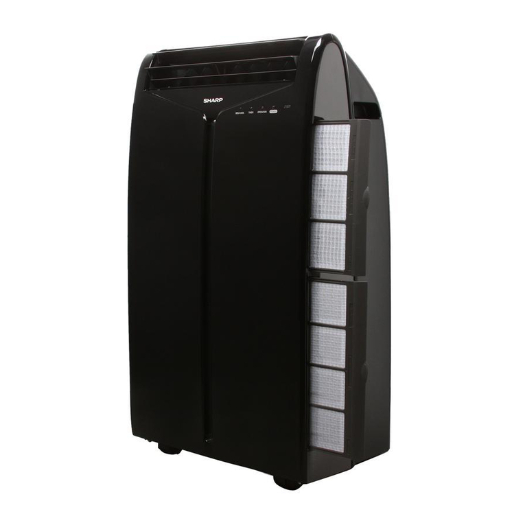Sharp CV10NH - 10,000 BTU Portable Air Conditioner User manual