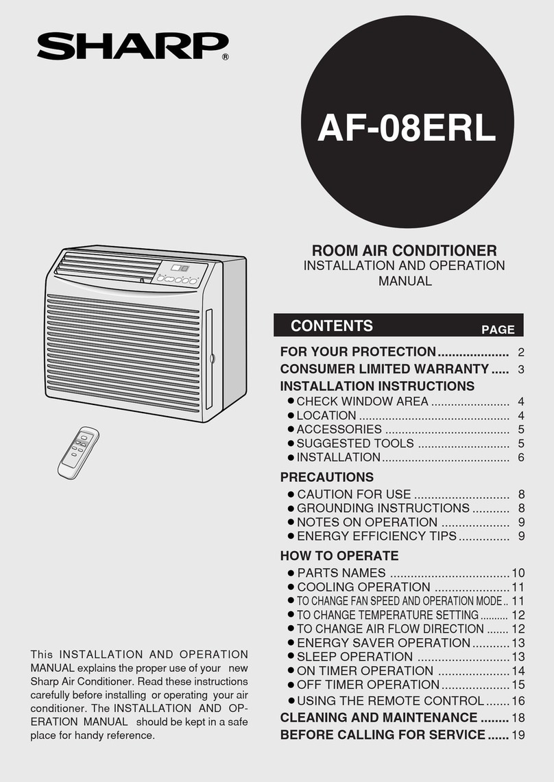 Sharp AF-08ERL User manual