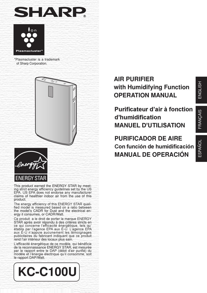 Sharp Plasmacluster KC-C100U User manual
