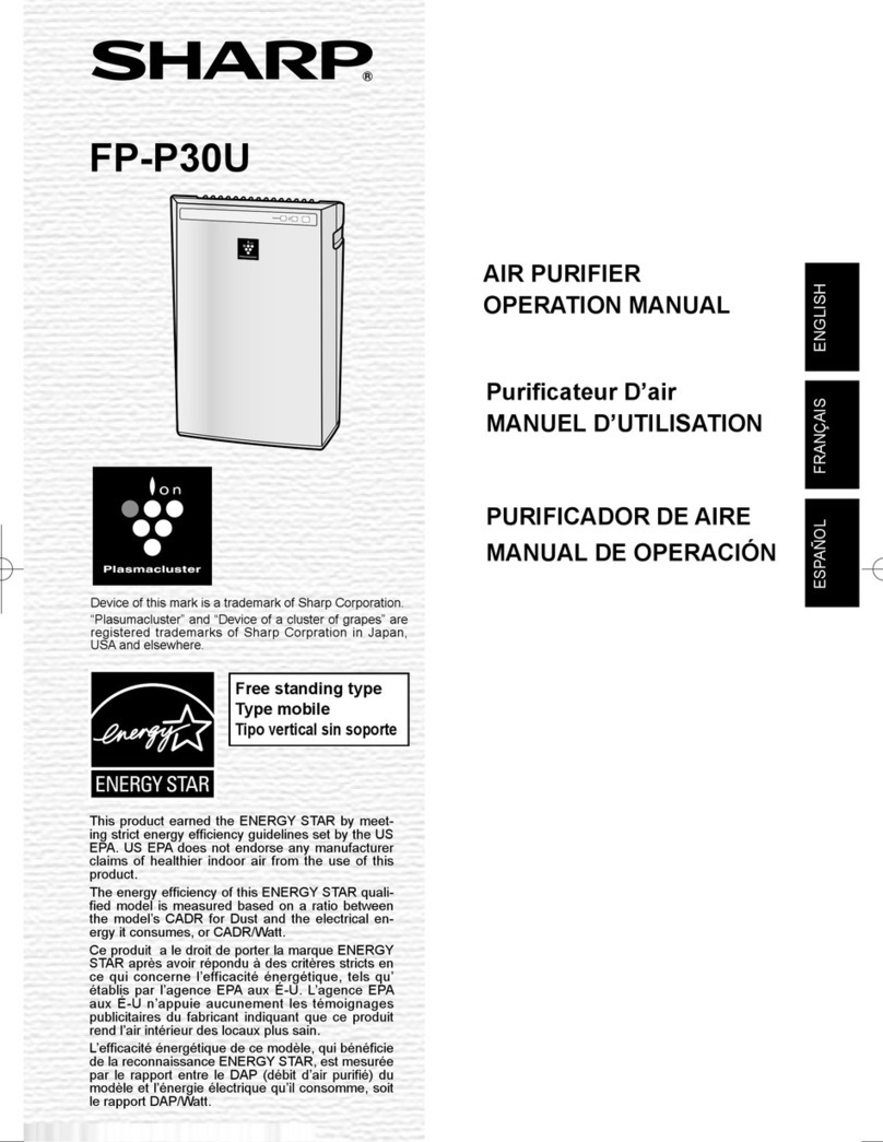 Sharp Plasmacluster FP-P30U User manual