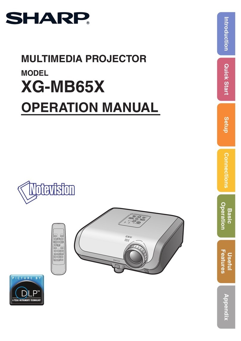Sharp XG-MB65X User manual
