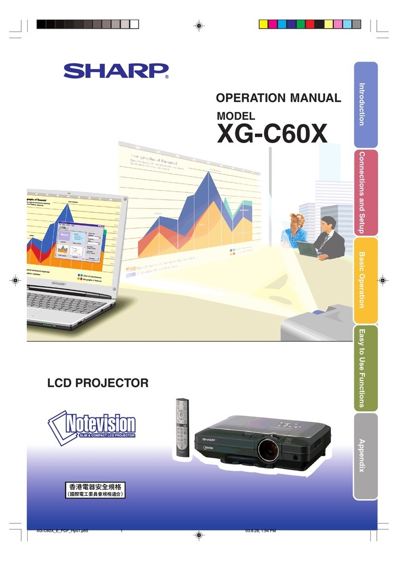 Sharp XG-C60X Operation manual