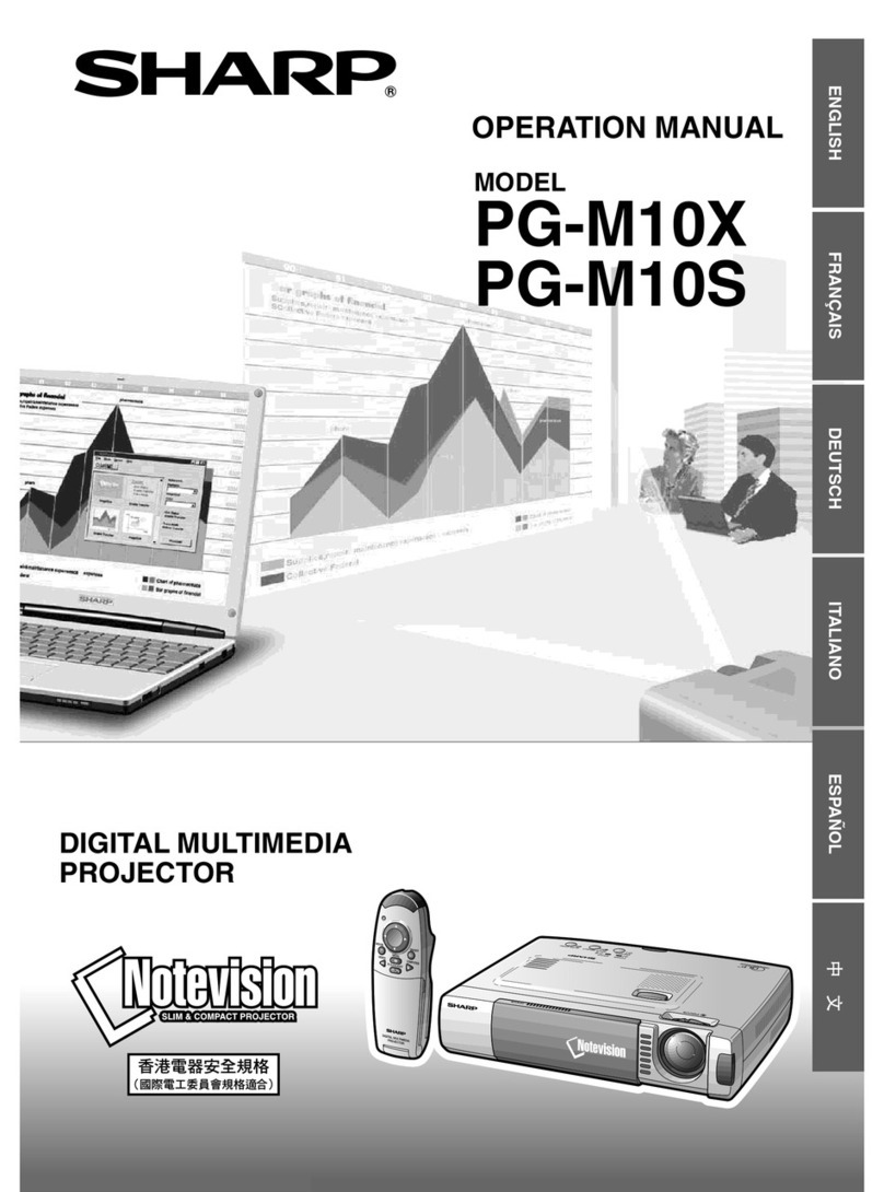 Sharp AJ-1800 - Notevision PG-M10X XGA DLP... User manual