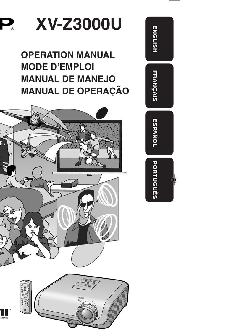 Sharp XV-Z3000U User manual