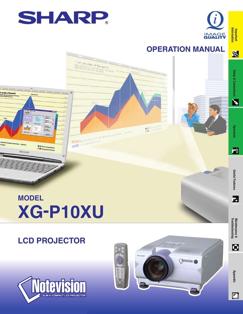 Sharp XG - P10XU User manual