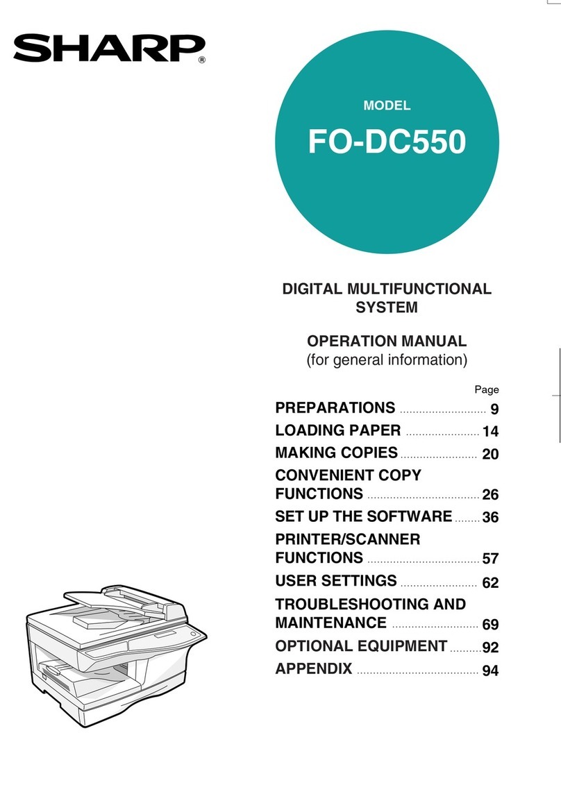 Sharp FO-DC550 User manual