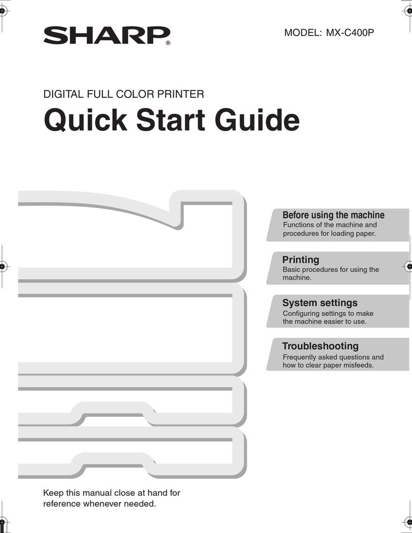 Sharp MX-C400P User manual