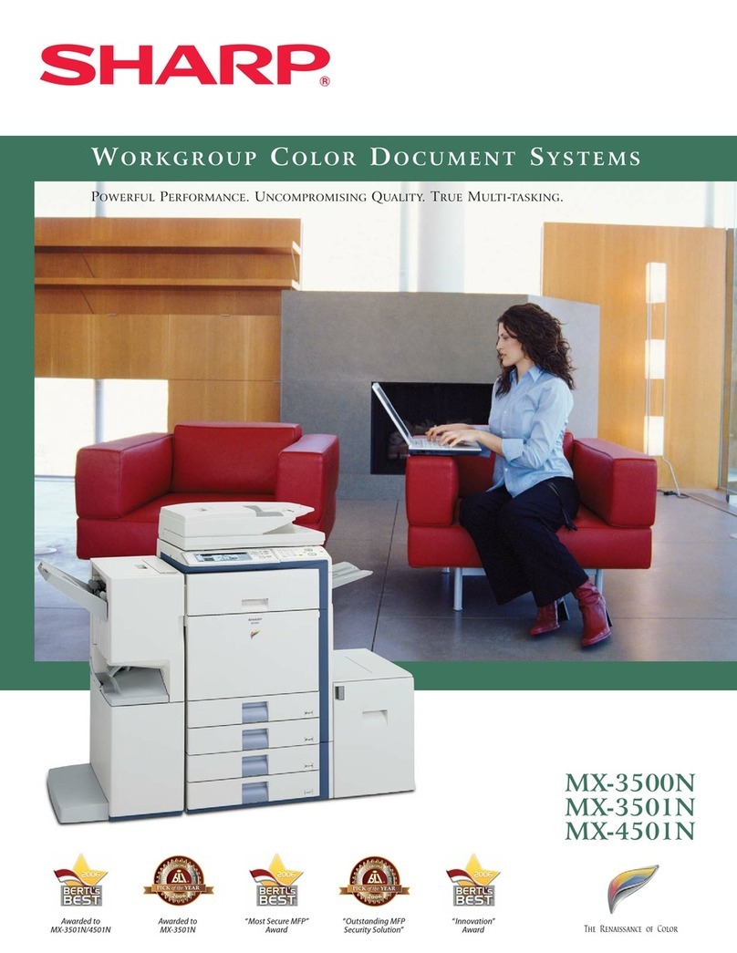 Sharp MX-3500N Brochure & specs