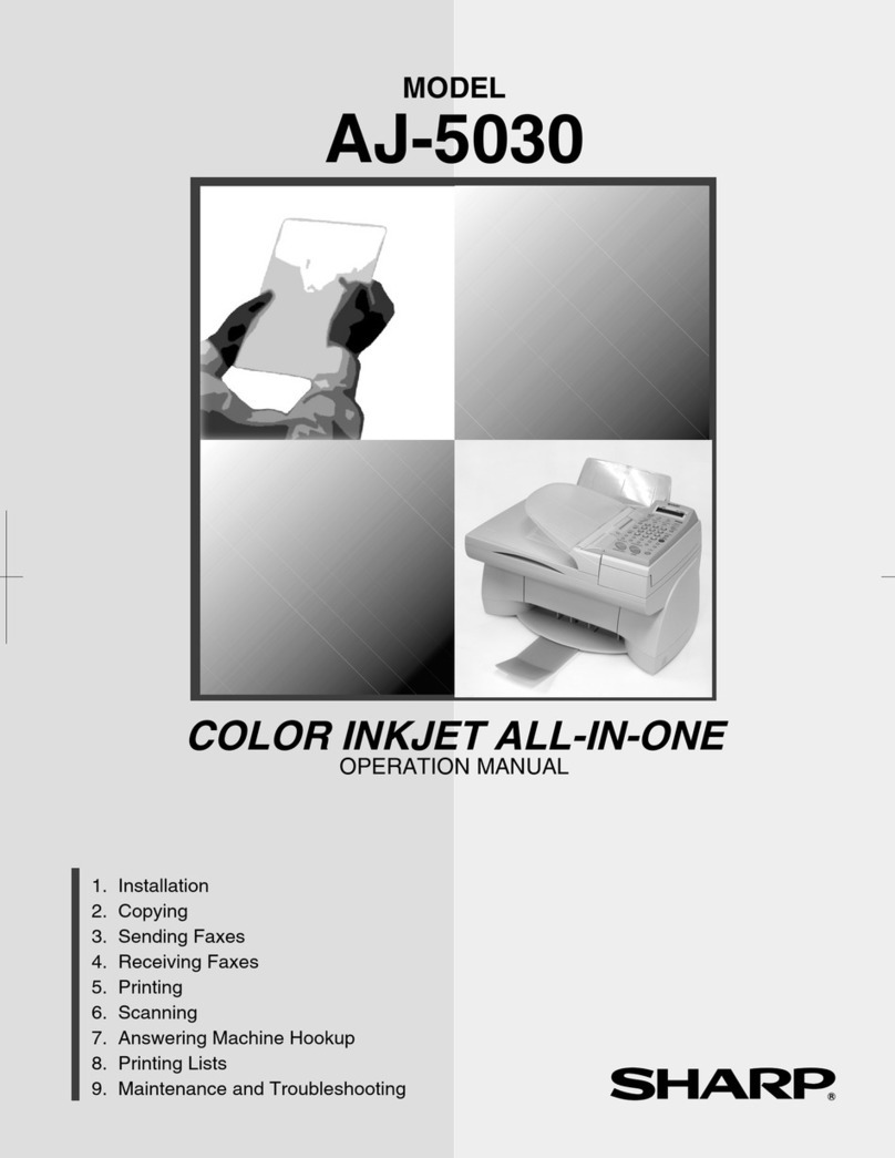 Sharp AJ-5030 User manual Sharp AJ-5030 User manual